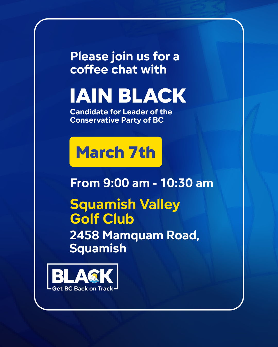 Meet Iain Black in Squamish